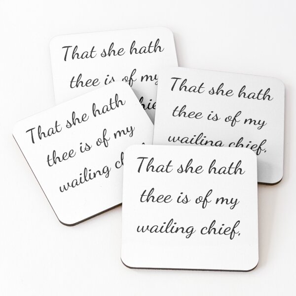 Item preview, "That she hath thee is of my wailing chief," - handwriting black designed and sold by ariksworld.