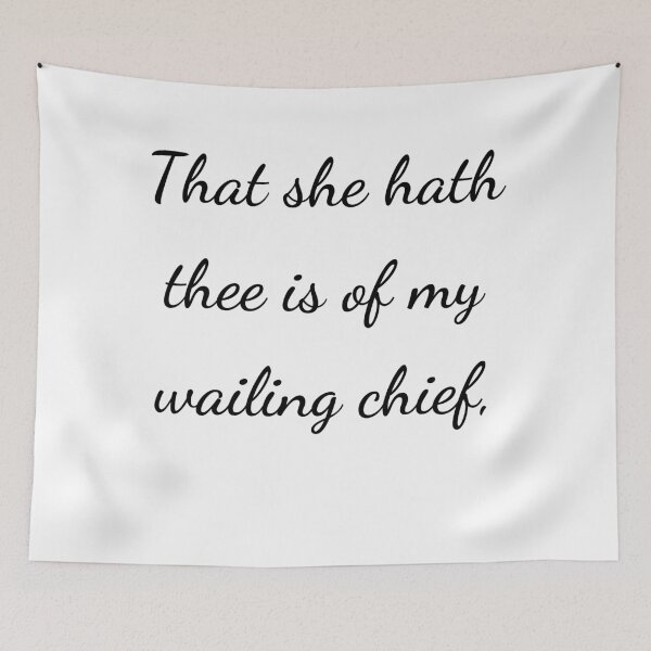 Item preview, "That she hath thee is of my wailing chief," - handwriting black designed and sold by ariksworld.
