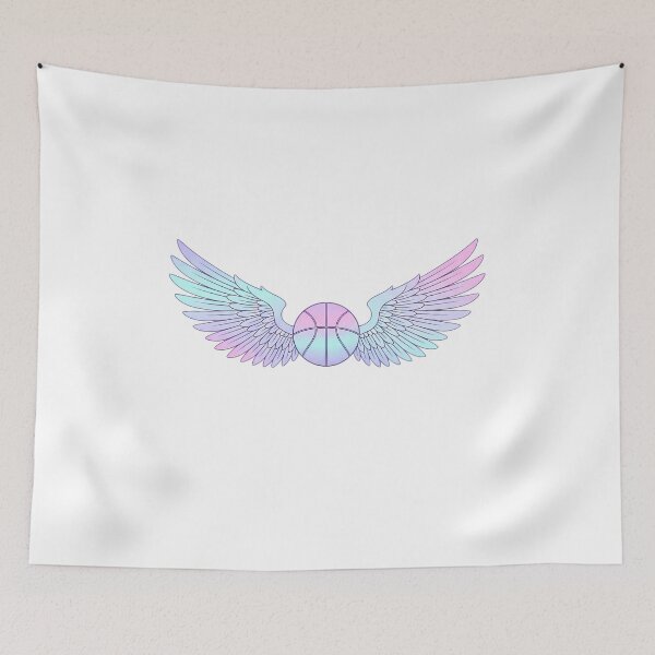 Item preview, Aesthetic Angel Wings Basketball Pastel Gradient designed and sold by DripCultureLab.