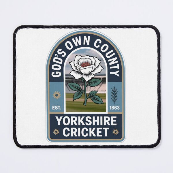 Item preview, God's Own County Yorkshire Cricket Badge Sticker designed and sold by LukaRealm.