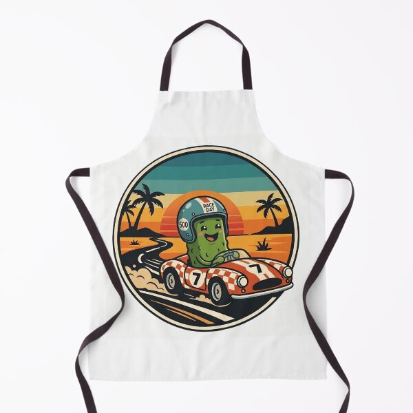 Artikelvorschau, Lustiger Gurken-Rennwagenaufkleber – Retro-Indy-500-Vinylaufkleber – Vintage-Motorsportkunst entworfen und verkauft von Basma Designs | Retro, Kawaii Shirts & Stickers.