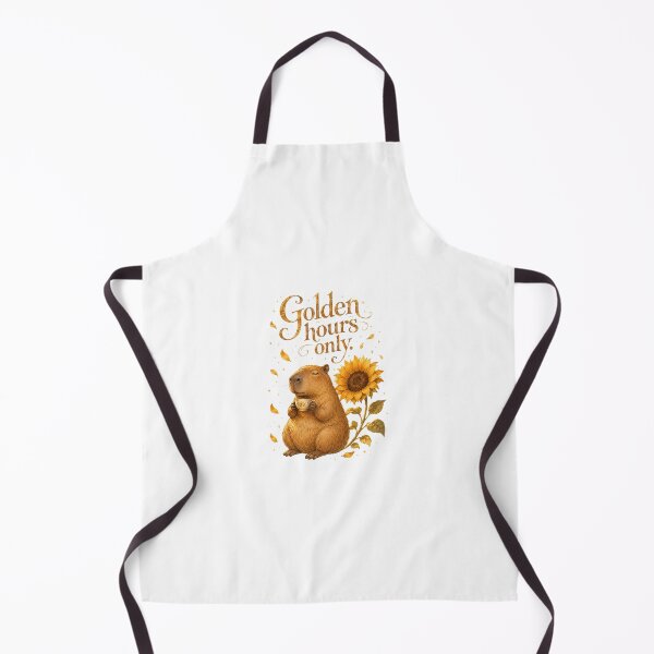 Item preview, Capybara Golden Hours Only Sunflower Sunset Aesthetic designed and sold by AQUILAKREO.