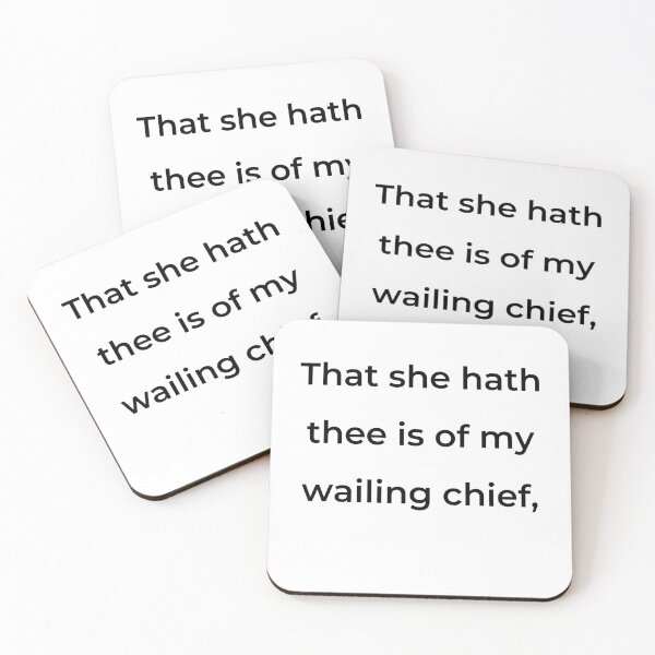 Item preview, "That she hath thee is of my wailing chief," - print black designed and sold by ariksworld.