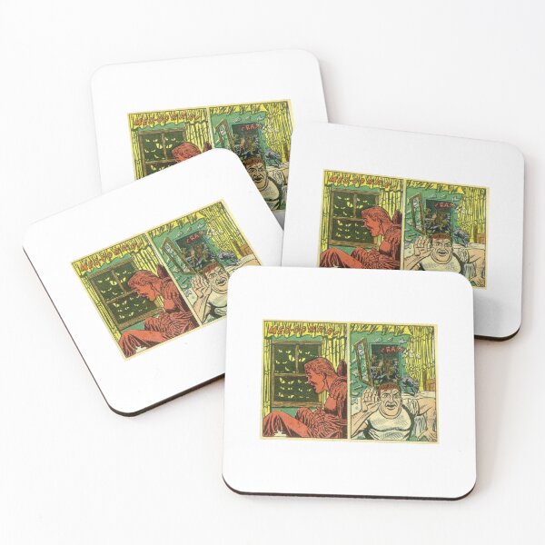 Item preview, Vintage Horror Comic Cat Attack - Funny Retro Cat Art designed and sold by ChiaraBoutiqueArte.