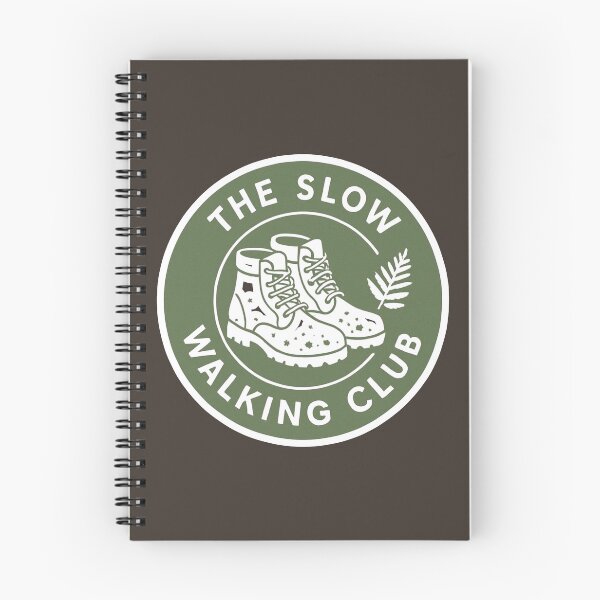 Item preview, Minimalist Slow Walking Club Fern Badge designed and sold by Digital-Thought.