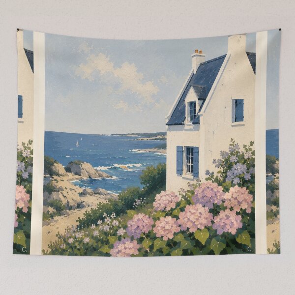 Item preview, Bretagne France Coastal Travel Poster | French Seaside  designed and sold by CARRAANN.