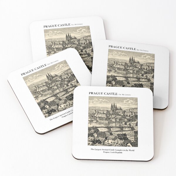 Item preview, Prague Castle Vintage Engraving Art Print | Largest Ancient Castle Complex Vltava River | Prague Czech Republic Wall Decor designed and sold by Panom Suavichien.