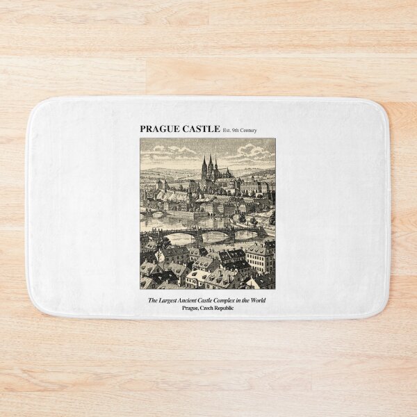 Item preview, Prague Castle Vintage Engraving Art Print | Largest Ancient Castle Complex Vltava River | Prague Czech Republic Wall Decor designed and sold by Panom Suavichien.