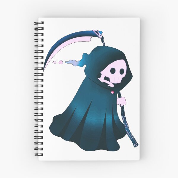 Item preview, Cute Grim Reaper Blue Pink Gothic Art designed and sold by StyleBloomes.
