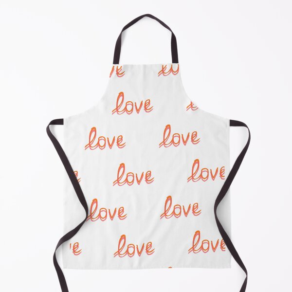 Item preview, Cute Orange and Pink Love Text Pattern designed and sold by Rhodes Shop.