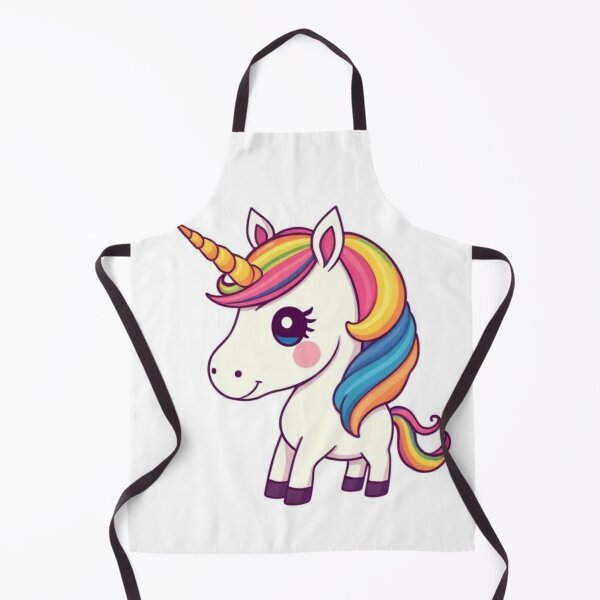 Item preview, Cute Kawaii Unicorn Rainbow Mane Vintage Retro Cartoon designed and sold by Higherclothing.