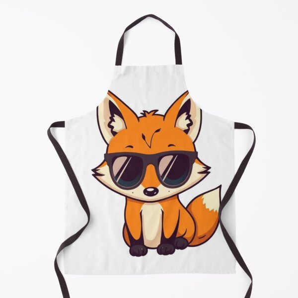 Artikelvorschau, Niedliche Kawaii-Fuchs-Sonnenbrille im Vintage-Retro-Cartoon-Stil entworfen und verkauft von Higherclothing.