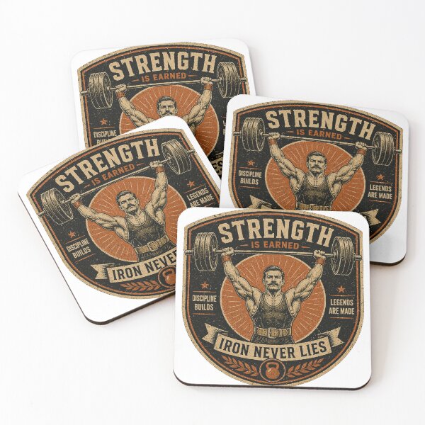 Item preview, Iron Never Lies – Vintage Strength Training Badge designed and sold by JustResultsCo.