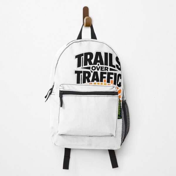Item preview, Trails Over Traffic - Adventure Hiking Nature T-Shirt designed and sold by Trailora.