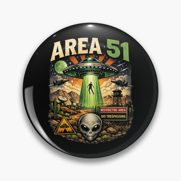 Item preview, Area 51 UFO Abduction - Retro Alien Mystery designed and sold by SidTastic .