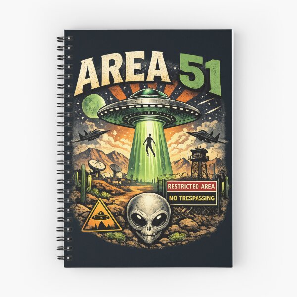 Item preview, Area 51 UFO Abduction - Retro Alien Mystery designed and sold by SidTastic .