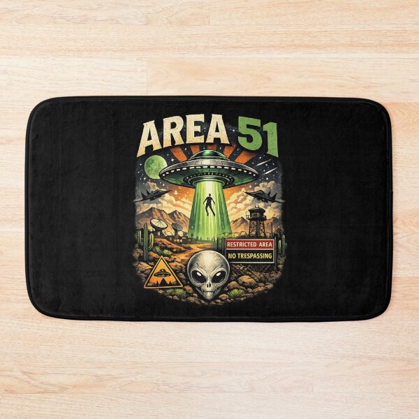 Item preview, Area 51 UFO Abduction - Retro Alien Mystery designed and sold by SidTastic .