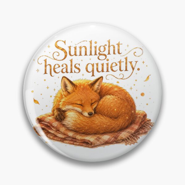 Item preview, Sleepy Fox Sunlight Heals Quietly Sunflower Sunset designed and sold by AQUILAKREO.