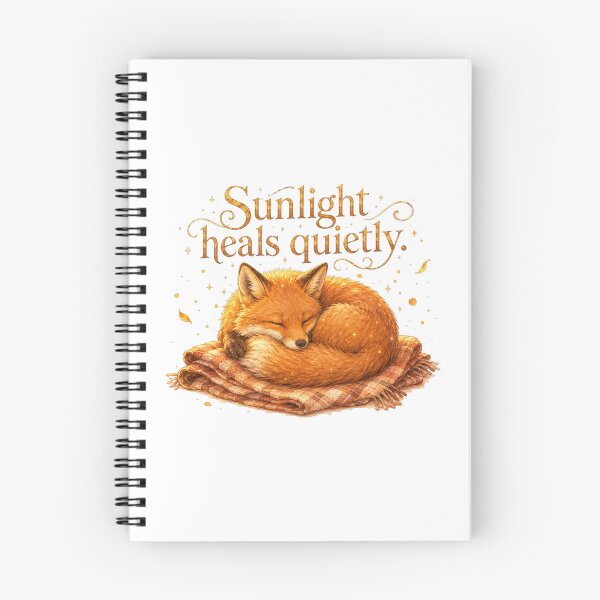 Item preview, Sleepy Fox Sunlight Heals Quietly Sunflower Sunset designed and sold by AQUILAKREO.