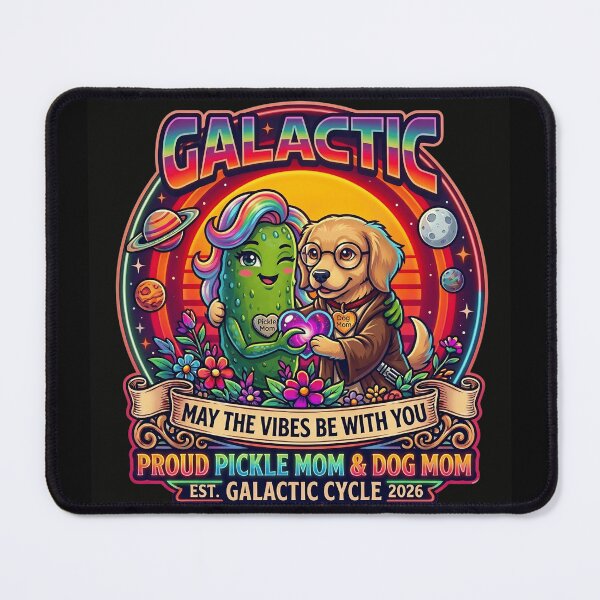 Item preview, May the 4th Pickle Mom Dog Mom Retro Galactic Mother's Day designed and sold by Basma Designs | Funny Shirts, Stickers & Mugs.
