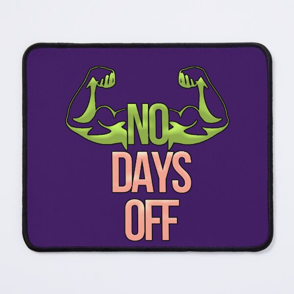 Item preview, No Days Off Gym Motivational Flex Arms Workout Shirt designed and sold by AstronautMerch.