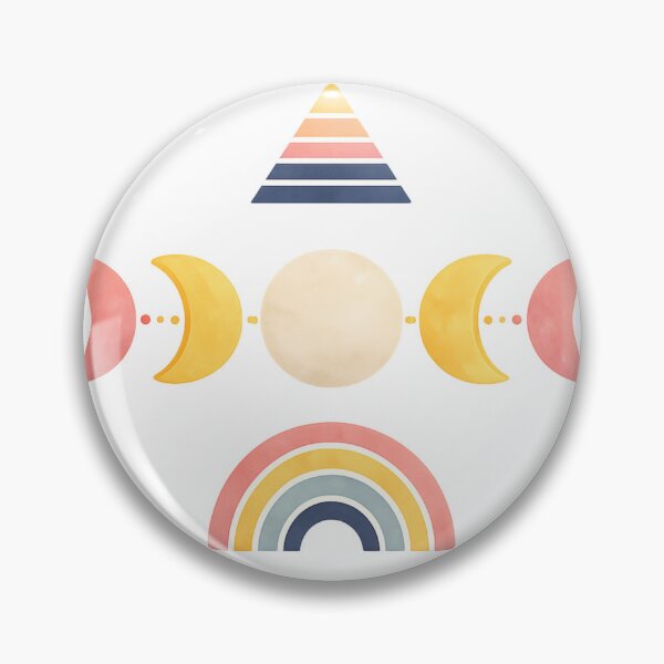 Item preview, Boho Moon Phase Rainbow Minimalist Fashion designed and sold by SoftSproutstu.