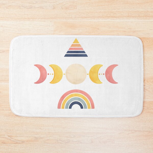 Item preview, Boho Moon Phase Rainbow Minimalist Fashion designed and sold by SoftSproutstu.