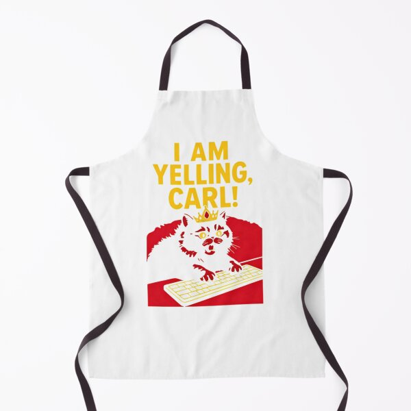 Item preview, I Am Yelling Carl Funny Angry Cat Meme Retro designed and sold by WhatTheSnail.