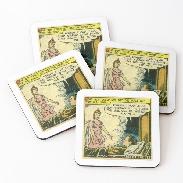Item preview, Missing Her - Vintage Comic Book Dream Illustration designed and sold by ChiaraBoutiqueArte.