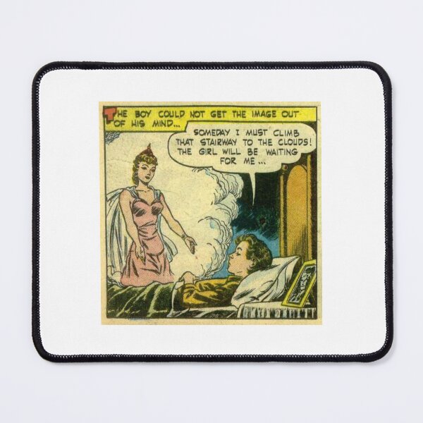 Item preview, Missing Her - Vintage Comic Book Dream Illustration designed and sold by ChiaraBoutiqueArte.