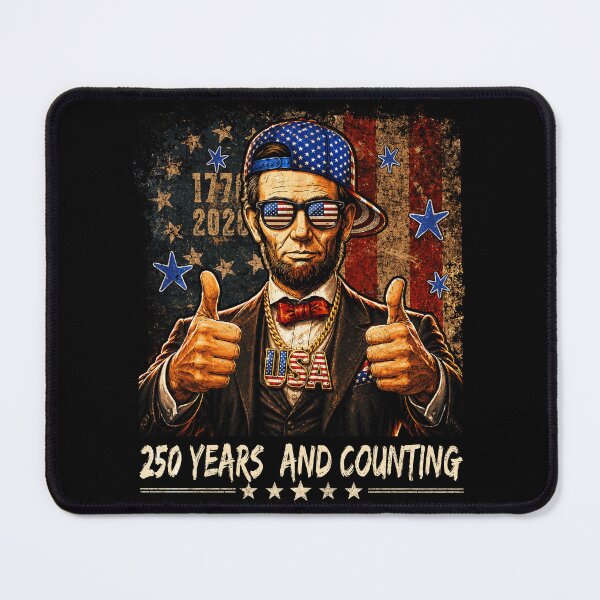 Item preview, Abe Lincoln 250 Years Later and Counting USA Flag designed and sold by elongatedjazz.