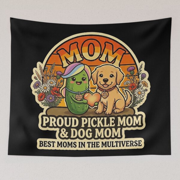 Item preview, Funny Pickle Mom & Dog Mom Shirt – Cute Pickle Lover Mother's Day Gift designed and sold by Basma Designs | Funny Shirts, Stickers & Mugs.