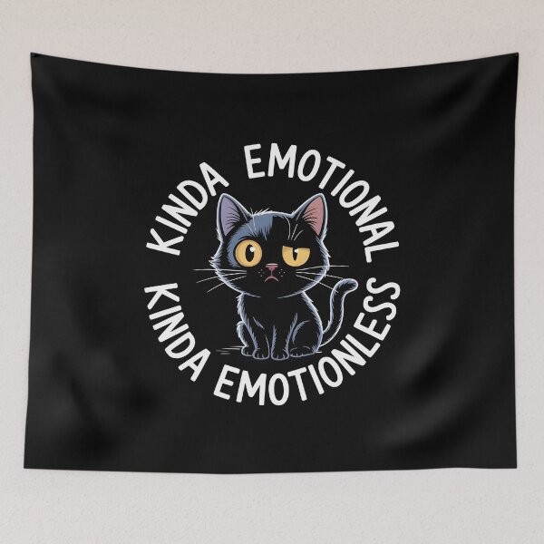 Item preview, Kinda Emotional Kinda Emotionless Funny Emotional Duality Design for Mixed Emotions designed and sold by Redgiant87x.