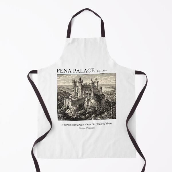 Item preview, Pena Palace Vintage Engraving Art Print | Romanticist Dream Sintra Portugal | UNESCO World Heritage Wall Decor designed and sold by Panom Suavichien.