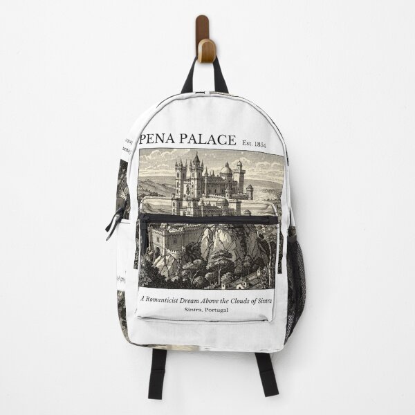 Item preview, Pena Palace Vintage Engraving Art Print | Romanticist Dream Sintra Portugal | UNESCO World Heritage Wall Decor designed and sold by Panom Suavichien.