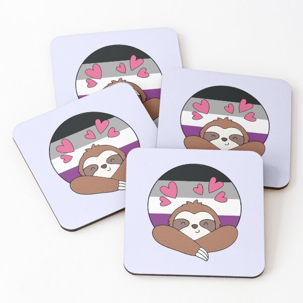 Item preview, LGBTQ Sloth – Cute Asexual Pride Design designed and sold by Cannaxes Studio.