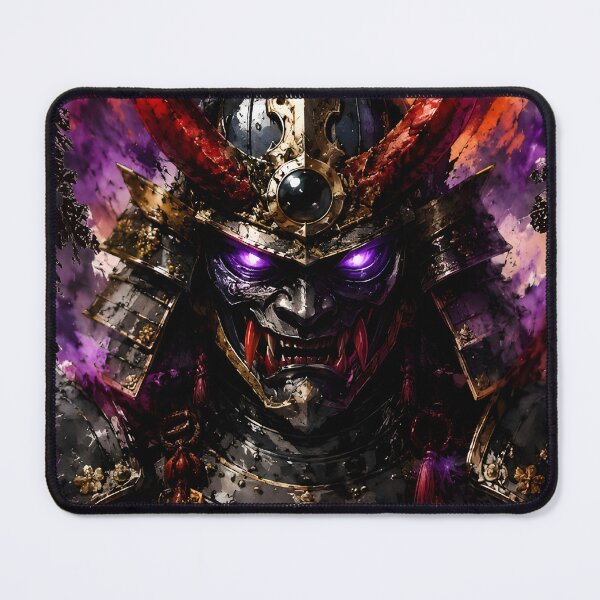 Item preview, Demonic Samurai Oni Warrior Watercolor Splash Art designed and sold by Rostislav Tarasenko.