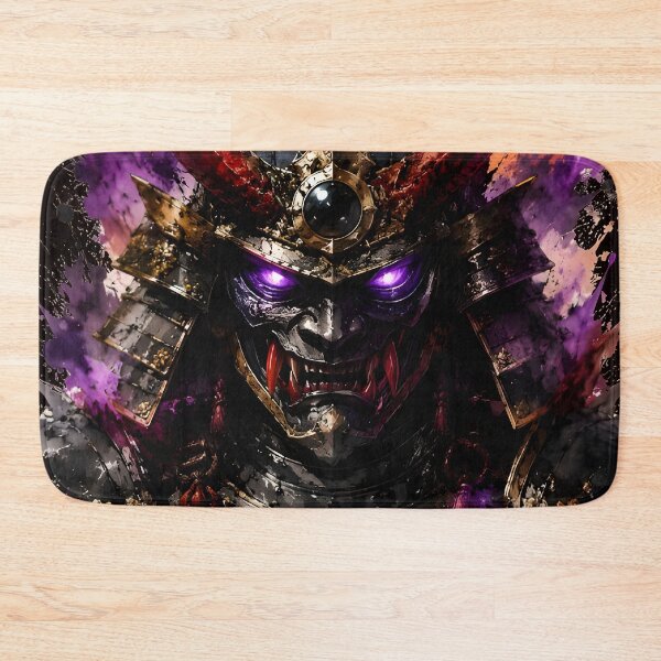 Item preview, Demonic Samurai Oni Warrior Watercolor Splash Art designed and sold by Rostislav Tarasenko.