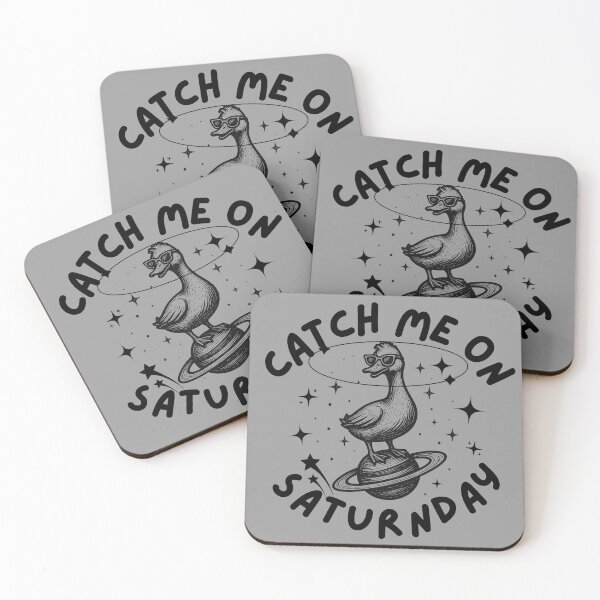 Item preview, Catch Me On Satur(n)day Pun Humor designed and sold by CamilasPrints.