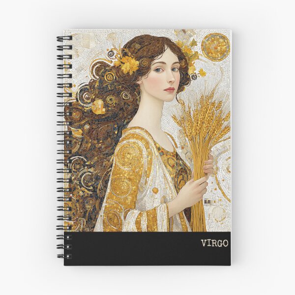 Item preview, Virgo Zodiac Art - Vintage Nouveau Earth Goddess designed and sold by KissMyBerry.