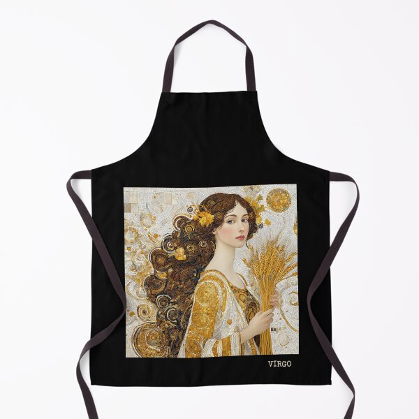 Item preview, Virgo Zodiac Art - Vintage Nouveau Earth Goddess designed and sold by KissMyBerry.