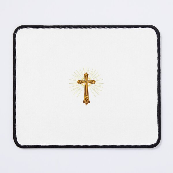 Item preview, Golden Ornate Christian Cross with Divine Light designed and sold by Higherclothing.