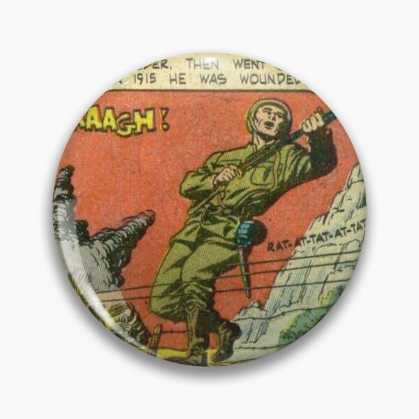 Item preview, Wounded in Battle 1915 - Vintage War Comic Book Panel Art designed and sold by ChiaraBoutiqueArte.