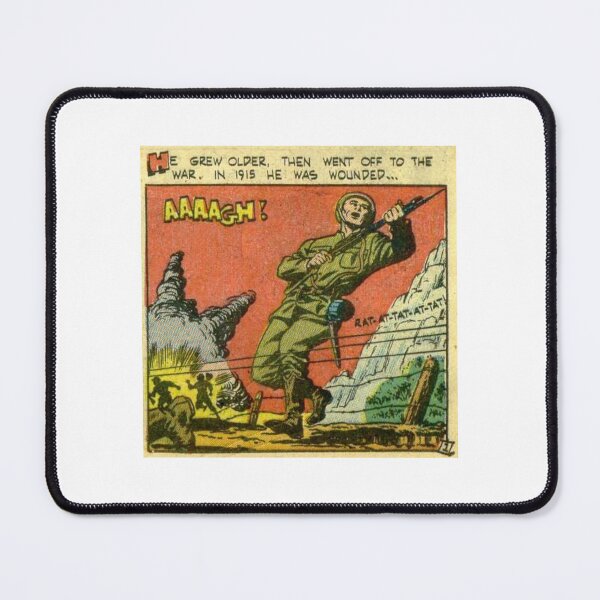 Item preview, Wounded in Battle 1915 - Vintage War Comic Book Panel Art designed and sold by ChiaraBoutiqueArte.
