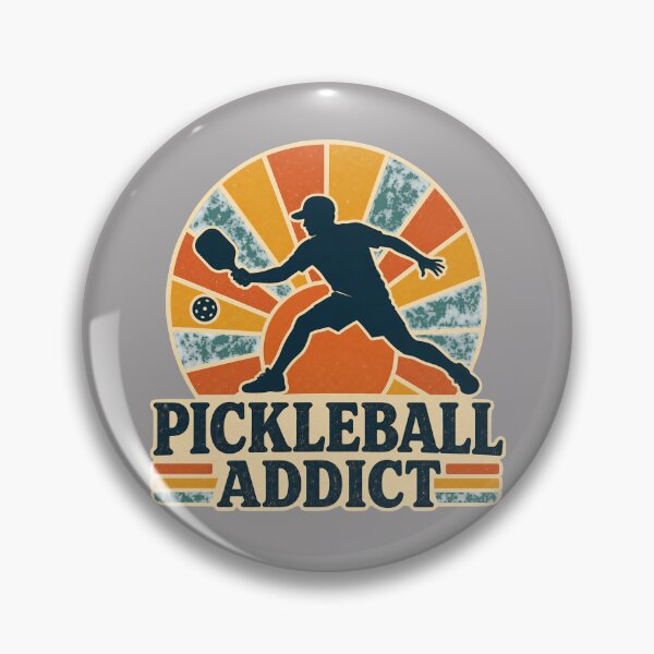 Item preview, Frase divertida sobre pickleball - adicto al pickleball- Arte retro vintage de pickleball designed and sold by BelievingCreate.