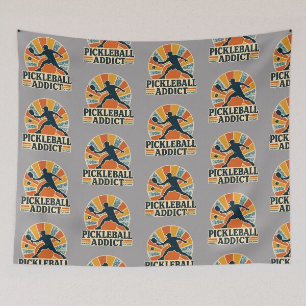 Item preview, Funny Pickleball Quote - pickleball addict - Retro Vintage Pickleball Art designed and sold by BelievingCreates.