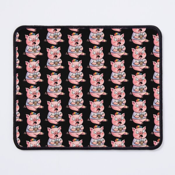 Item preview, Shocked Chibi Swine with Rainbow Beanie designed and sold by Emegan Print Art.
