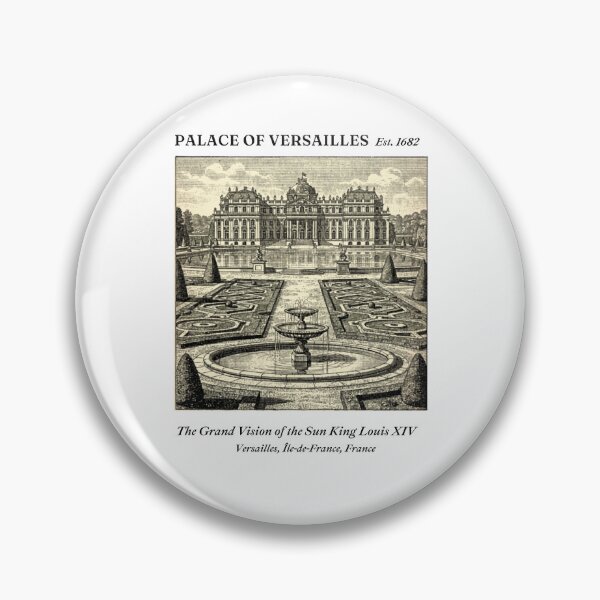Item preview, Palace of Versailles Vintage Engraving Art Print | Sun King Louis XIV Grand Baroque Palace | Île-de-France France Wall Decor designed and sold by Panom Suavichien.