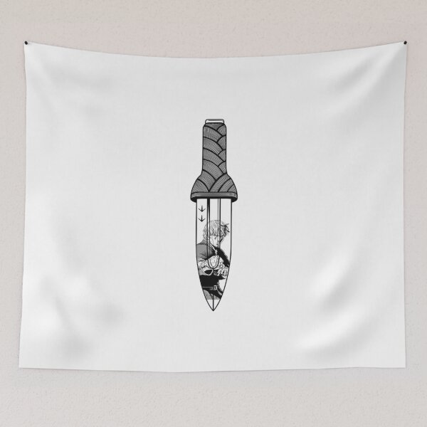 Item preview, The Avenger Blade - Engraved Steel Dagger Tattoo   designed and sold by Mrdonut-ARt.