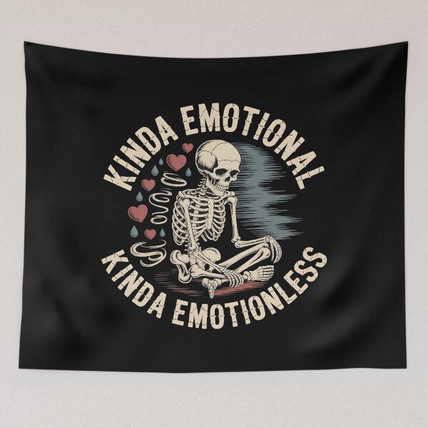 Item preview, Kinda Emotional Kinda Emotionless Anxiety Apparel with Personality Humor designed and sold by Redgiant87x.